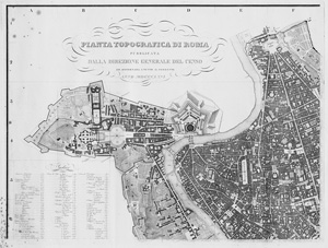 Lot 71, Auction  117, Pianta topografica di Roma und Rom, Pianta topografica di Roma