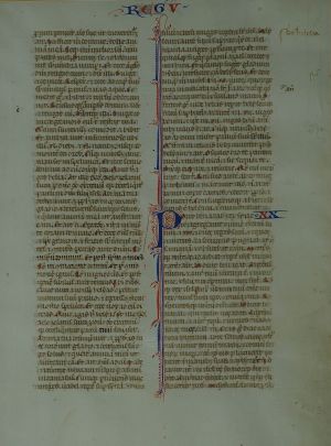 Lot 502, Auction  117, Biblia latina, Perlschrift-Bibel Zwei Einzelblätter aus zwei unterschiedlichen Perlschriftbibel auf sog. "Jungfernpergament". 