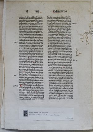 Lot 510, Auction  117, Inkunabel-Blätter, 10 Einzelblätter aus Inkunabeln der Zeit von 1478-1499.