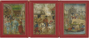 Lot 516, Auction  117, Kupferminiaturen, 6 Holländische Genreszenen. Niederländische Temperamalerei auf Kupferplatten. 