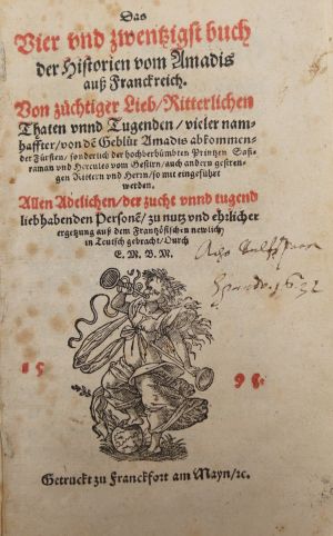 Lot 540, Auction  117, Amadis de Gaula, Das Vier und zwentzigst Buch 