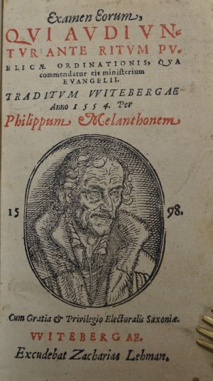 Lot 573, Auction  117, Melanchthon, Philipp, Examen eorum