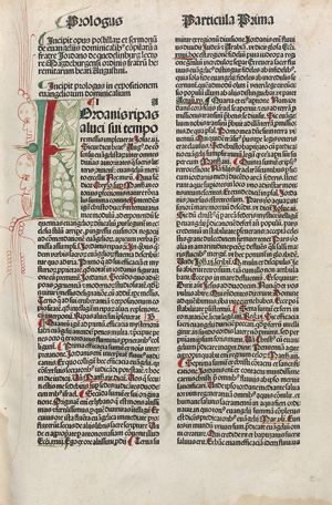 Lot 1030, Auction  117, Jordanus de Quedlinburg, Sermones de tempore. Strassburg, Drucker des Jordanus von Quedlinburg, 1483