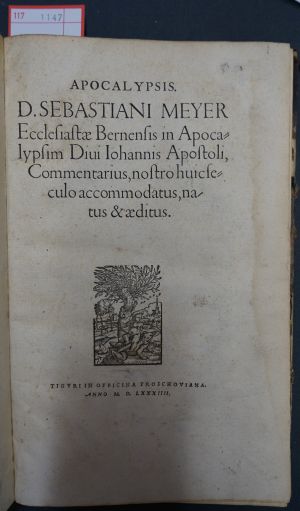 Lot 1147, Auction  117, Meyer, Sebastian, Apocalypsis