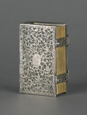 Lot 1627, Auction  117, Einbände, Graziler barocker Silbereinband mit reichem durchbrochenem Rankendekor