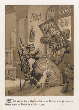 Lot 2044, Auction  117, Till Eulenspiegels auserlesene Schwänke, Nach den ältesten Drucken hergestellt von Karl Simrock