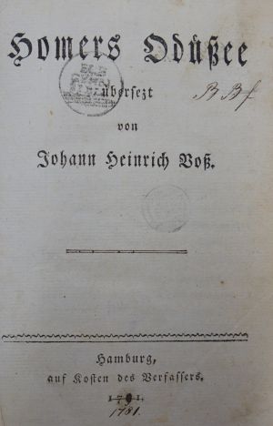 Lot 2072, Auction  117, Homer, Odysee, übersezt von Johann Heinrich Voß