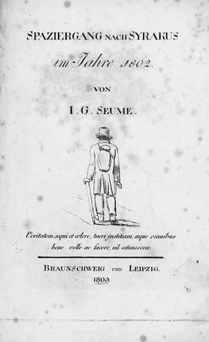 Lot 2110, Auction  117, Seume, Johann Gottfried, Spaziergang nach Syrakus im Jahre 1802.