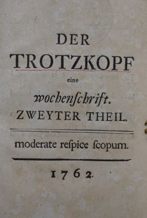 Lot 2128, Auction  117, Trotzkopf, Der, eine Wochenschrift