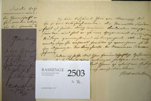 Lot 2503, Auction  117, Arnim, Bettine von, Brief 1832 + Beilagen