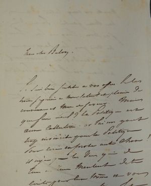 Lot 2534, Auction  117, Lamartine, Alphonse de, Brief 1836 an Buloz