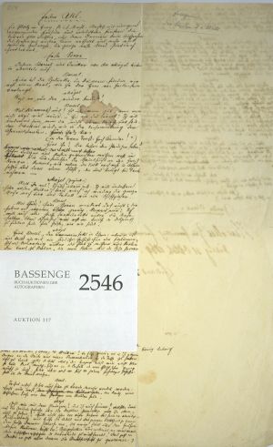 Lot 2546, Auction  117, Saar, Ferdinand von, Signiertes Manuskript