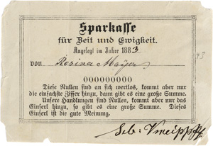 Lot 2578, Auction  117, Kneipp, Sebastian, Signiertes Schriftstück + Beilage