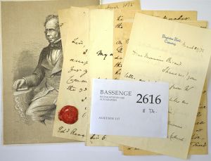 Lot 2616, Auction  117, Palmerston, Henry Temple,  Viscount, 3 eigenhänd. Briefe + Beigabe