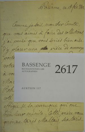 Lot 2617, Auction  117, Louis Philippe I., König der Franzosen, Eigenhänd. Brief 1812