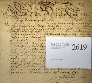 Lot 2619, Auction  117, Friedrich II., der Große, König von Preußen, Brief 1740