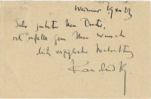 Lot 2653, Auction  117, Bildende Künstler, Sammlung von 521 Autogramm-Karten