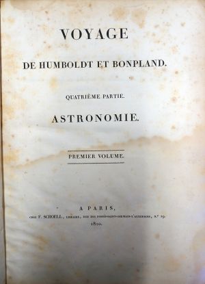 Lot 2835, Auction  117, Humboldt, Alexander von, Recueil d'observations astronomiques