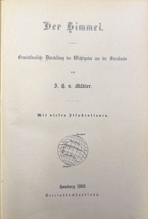 Lot 2843, Auction  117, Mädler, Johann Heinrich von, Der Himmel