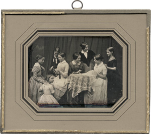 Lot 4043, Auction  117, Daguerreotypes, Berlin Biedermeier scene