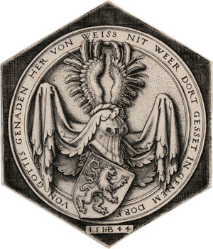 Lot 5023, Auction  117, Beham, Hans Sebald, Das Wappen Behams; Das Wappen mit schreitendem Löwen