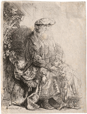 Lot 5156, Auction  117, Rembrandt Harmensz. van Rijn, Abraham, Isaak liebkosend