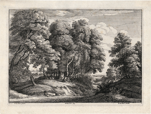 Lot 5548, Auction  117, Hollar, Wenzel, Der Schäfer im Walde