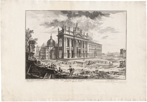 Lot 5604, Auction  117, Piranesi, Giovanni Battista, Veduta della Basilica di S. Giovanni Laterno