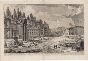 Lot 5607, Auction  117, Piranesi, Giovanni Battista, Veduta del Sito, ov'era l'antico Foro Romano