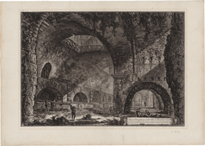 Lot 5608, Auction  117, Piranesi, Giovanni Battista, Altra Veduta interna della Villa di Mecenate in Tivoli