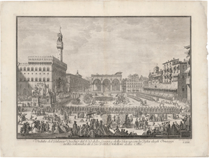 Lot 5688, Auction  117, Zocchi, Giuseppe - nach, Veduta del Palazzo Vecchio