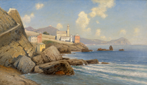 Lot 6062, Auction  117, Lutteroth, Ascan, Küstenpartie an der Côte d'Azur