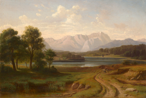 Lot 6106, Auction  117, Bode, Wilhelm, Blick auf das Zugspitzmassiv von Norden