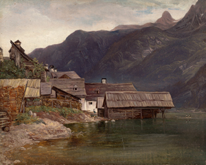 Lot 6144, Auction  117, Geyling, Carl Michael, Motiv in Hallstadt im Salzkammergut