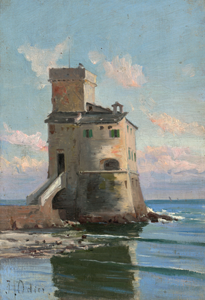 Lot 6165, Auction  117, Odier, Jacques, Sarazenenturm in Rapallo