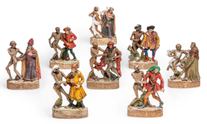 Lot 6364, Auction  117, Sohn, Anton, Der Zizenhausener Totentanz: 8 Figuren