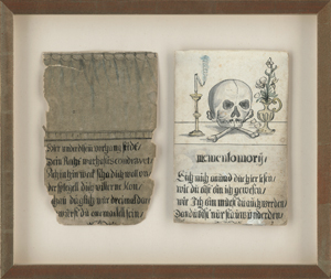 Lot 6449, Auction  117, Alpenländisch, 18. Jh. Zwei Vanitas-Mahnbilder