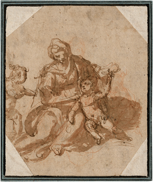 Lot 6507, Auction  117, Zuccaro, Federico, Madonna mit Kind und dem Johannesknaben