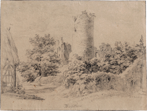 Lot 6651, Auction  117, Erhard, Johann Christoph, Blick auf die Ruine Wolfstein bei Neumarkt in der Oberpfalz