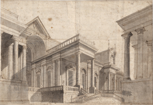 Lot 6683, Auction  117, Migliara, Giovanni, Architekturcapriccio mit einer phantastischen Palastarchitektur