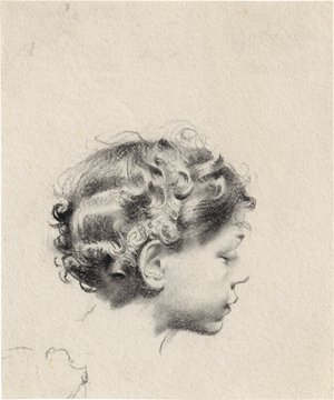 Lot 6789, Auction  117, Böse, Konrad, Studie eines Mädchenkopfes mit Haarkranz