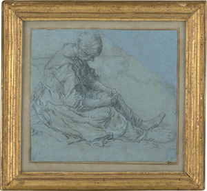 Lot 6965, Auction  117, Niederländisch, 17. Jh. Sitzende Frau