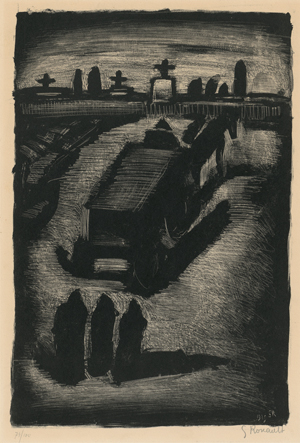 Lot 8044, Auction  117, Rouault, Georges, De profundis: Faubourg des longues peines (dans la rue) 