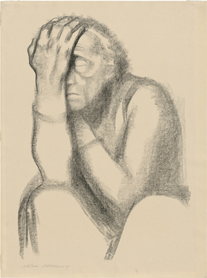 Lot 8360, Auction  117, Kollwitz, Käthe, Nachdenkende Frau