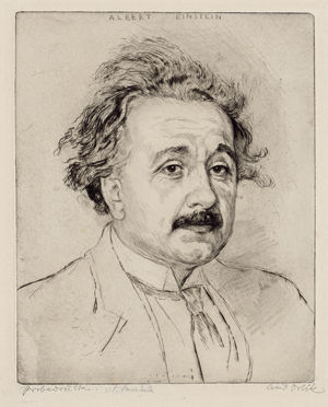 Lot 8452, Auction  117, Orlik, Emil, Portrait Albert Einstein