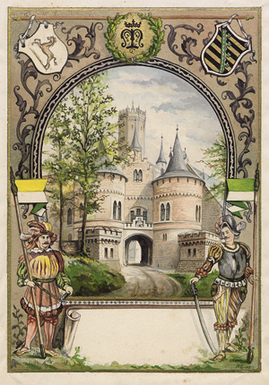 Lot 168, Auction  118, Gästebuch Marienburg bei Hannover, Willkommen bei den Hartmanns