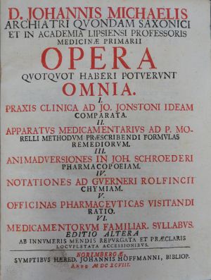 Lot 328, Auction  118, Michaelis, Johann, Opera quotquot haberi potuerunt omnia