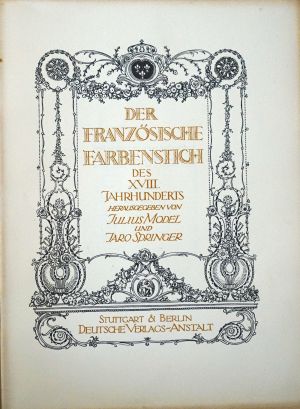 Lot 589, Auction  118, Model, Julius, Der französische Farbenstich