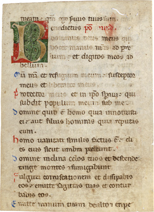 Lot 1006, Auction  118, Biblia latina, Einzelblatt einer lateinischen Handschrift 