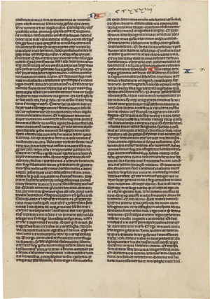 Lot 1008, Auction  118, Biblia latina, Einzelblatt aus einer lateinischen Perlschrift